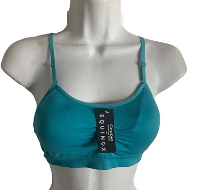 Sujetador Camiseta Coobie Cami 9012 Bralette Turquesa Correas Ajustables Talla Única Nuevo con Etiquetas Foto 1 de 4