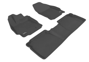 3D MAXpider KAGU Floor Liner Mats BLACK 2 Rows for SCION TC 2011 - 2013 - Picture 1 of 24
