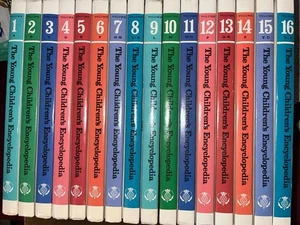 Vintage Complete The Young Children's Encyclopedia 1-16 1988 Beautiful HC  Lot - Imagen 1 de 3