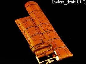 Invicta Lupah Genuine Leather 24mm Turmeric Replacement Strap AUTHENTIC - Picture 1 of 4