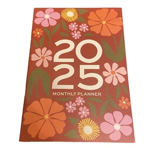 2025 Blumeneinband Planer und Agenda 32 Seiten 6,75” x 9,5” Zoll Karton - Bild 1 von 6