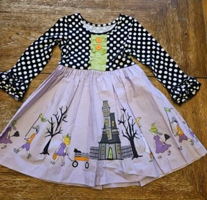 Eleanor Rose Girls Rhonda Purple Halloween Costume Parade Dress Sz 4-5 EUC - Picture 1 of 5