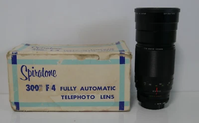 Teleobjetivo VinTaGe Spiratone 300 mm F/4 Automático Montaje en T Hecho en Japón Foto 1 de 4