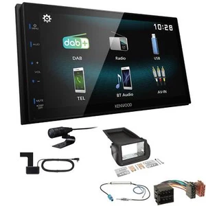 Kenwood Digital Autoradio DAB+ Bluetooth für Peugeot Bipper ab 2008 schwarz - Bild 1 von 5