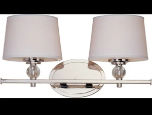 Maxim Lighting 12762WTPN Rondo Bathroom Vanity Light Polished Nickel - Picture 1 of 13