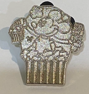 Disney WDW Hidden Mickey POPCORN Jäger silber gegossen Pin A4 - Bild 1 von 2