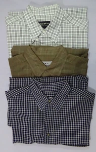 Lot of 3 Paul Eddie Bauer Long Sleeve Button Down Shirts Med & Med Tall #FF3-3 - Picture 1 of 15