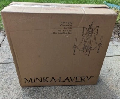 Совершенно новая золотая люстра Minka-Lavery Laurel Estate 4 лампы - Изображение 1 из 4