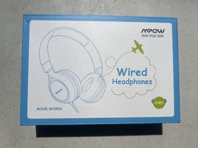 NEW MPOW Kids Wired Headphones Foldable, Adjustable, Hi-Fi Stereo Sound Pink - Image 1 of 3