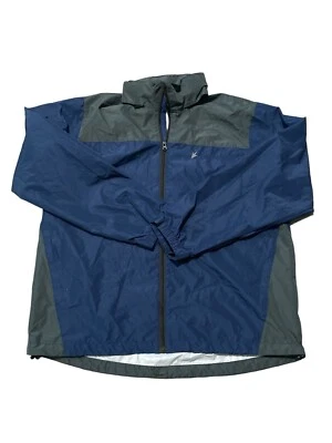 Frogg Toggs Feminino Azul/Verde Zíper Completo Com Capuz Manga Longa Chuva Caminhadas M/G - Imagem 1 de 4