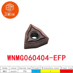 10P WNMG331 WNMG060404-EFP CNC Turning Carbide Insert For Steel,Stainless steel - Picture 1 of 6