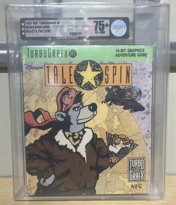 Disney's TaleSpin NEC TurboGrafx-16 TG16 New Sealed VGA Graded 75+ - Image 1 of 2