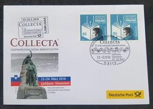 [SJ] Germany 250th August Wilhelm Schlegel 2017 2018 Book (FDC) *COLLECTA - Picture 1 of 5