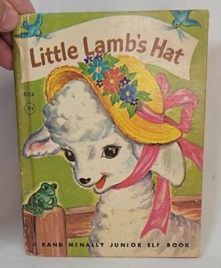 1952 Little Lamb's Hat by Mary G. Phillips Jr. Elf Book #8024  Rand McNally - Imagen 1 de 11