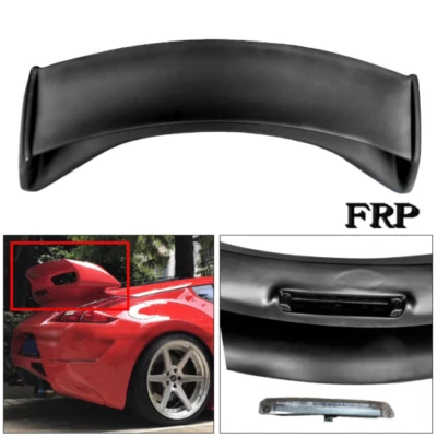 FRP Rear Trunk Spoiler Wing W/ Brake light Fit 09-20 Nissan 370Z Z34 AM Style - Image 1 of 4
