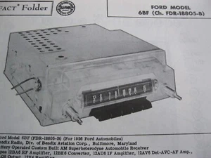 Ford 1956 6BF, FDR-18805-B radio fotofacto - Imagen 1 de 1
