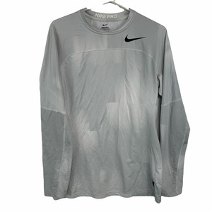Nike Long Sleeve Grey T-Shirts for Men 