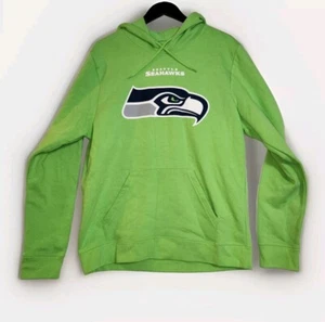Seattle Seahawks NFL Football Hoodie limettengrün neu ohne Etikett Majestic Unisex Größe Large - Bild 1 von 8