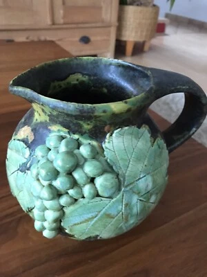 Weinkrug Oder Mostkrug/Vase Getöpfert - Bild 1 von 4
