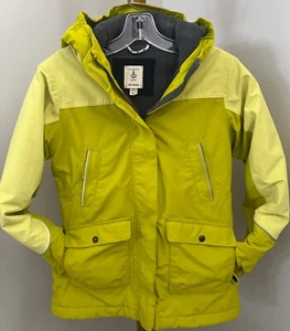 Lands End Kids Squall Jacket Youth M 10-12 Coat Yellow Winter Parka Ski PREMIUM - Picture 1 of 11