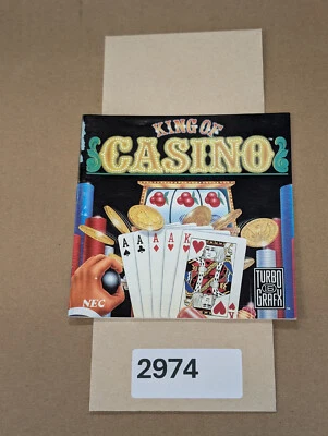 King of Casino - Turbo Grafx - Manual Only **NO GAME! - Image 1 of 4
