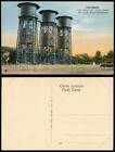 Egypt Old Colour Postcard PORT SAID, Fresh Water Reservoirs d'eau douce, Sunset