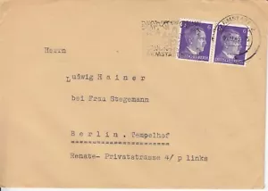 GERMANY DEUTSCHES REICH 1943 Darmstadt Used Brief Cover Maschinenstempel - Picture 1 of 1