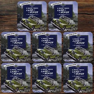 DRINK COASTER SET OF 8 - LAND ROVER - THE "GO ANYWHERE" VEHICLE - Picture 1 of 2