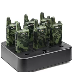 6*Retevis RT22 UHF 16CH Walkie Talkies Two Way Radios+Six-Way Charger For Church - Picture 1 of 9