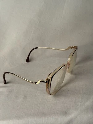 60s Logo Paris oversized butterfly grandma Glasses 70s Sunglasses Mod vtg Italy - Image 1 of 4