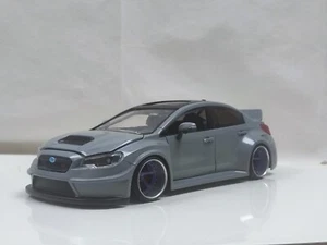 1/24 2016 Subaru Impreza STi Custom Modified Jdm Widebody sports car Grey Jada - Picture 1 of 12