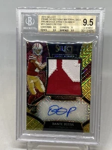 Dante Pettis 2018 Prime Selections RELIC Auto GOLD RC Sp/10 BGS 9.5/10 POP 1 RPA - Picture 1 of 11