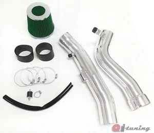 BLACK GREEN Cold Air Intake Kit & Filter For 2004-2008 Nissan Maxima 3.5L V6 - Foto 1 di 1
