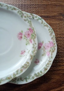 Vintage Porcelain China ORLEANS Z S & Co Bavaria 2 saucers - Picture 1 of 5