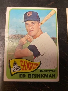 1965 Topps #417 Ed Brinkman - Senators - Picture 1 of 1