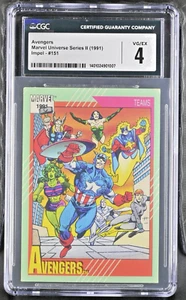 Avengers #151 CGC 4 (1991, Impel) Marvel Universe Series II Card, Teams - Picture 1 of 2