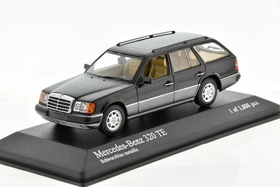 MERCEDES Benz 320 TE S124 black / beige interior 1990 1/43 MINICHAMPS 400037011 - Image 1 of 4
