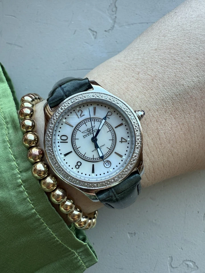 Invicta wildflower watch with interchangeable bands and mother of pearl face - Image 1 of 4
