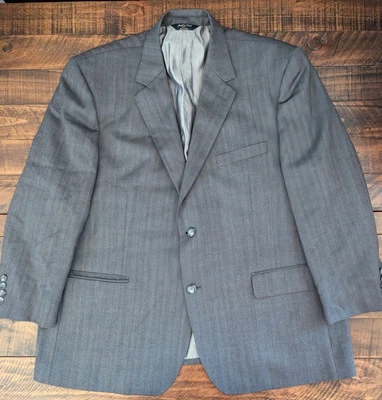 Blazer Joseph & Feiss Para Hombres 46Corto Abrigo Deportivo Suave Tweed Espiga Chaqueta Gris Foto 1 de 4