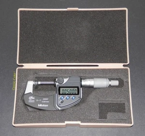 🇯🇵 Mitutoyo 323–350 Digimatic Carbide Disc 0–1" Micrometer 0.00005" Grad ⭐⭐⭐⭐⭐ - Picture 1 of 9