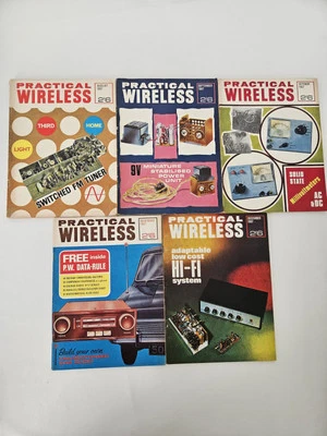 Vintage Practical Wireless Magazine Collection x5 Magazines 1967 Bundle - Image 1 of 4