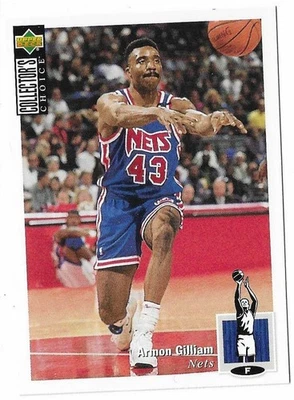 1994-95 Collector's Choice Basketball Armon Gilliam Card #243 New Jersey Nets - Image 1 of 2
