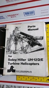 HILLER SOLOY TURBINE HELICOPTERS UH12D-E TEILEKATALOG FLUGZEUG LUFTFAHRT USA - Bild 1 von 6