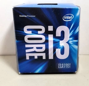 Intel Core i3-6100T SR2HE 3.2ghz Dual Core LGA1151 CPU Processor With Box & Fan - Photo 1/6
