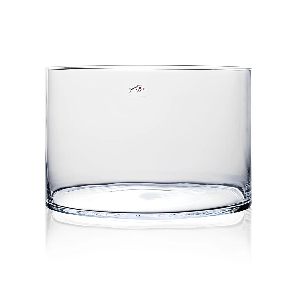 Glasvase, Dekoglas, Tischvase CYLI zylindrisch rund H 20cm D. 30cm Sandra Rich - Bild 1 von 1