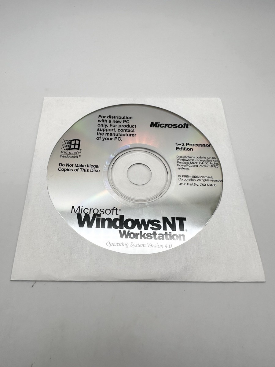 Microsoft Windows NT Operating Systems Software CDs
