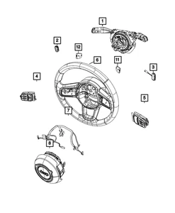Genuine Mopar Steering Column Module 68599295AA - Picture 1 of 3