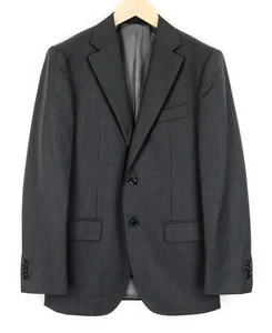 Suitsupply Napoli Men Blazer UK38R Wool Super 110's Striped Grey Suit Jacket - Picture 1 of 7