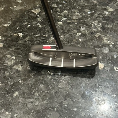 SeeMore Model C Black Blade Putter Used With SeeMore Head Cover 34” - Image 1 of 4