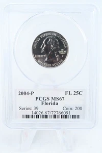 2004-P PCGS MS67 Florida State Quarter Business Strike 25C - Picture 1 of 2